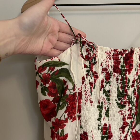 Reformation Liza Top Georgette Floral - Picture 3 of 7